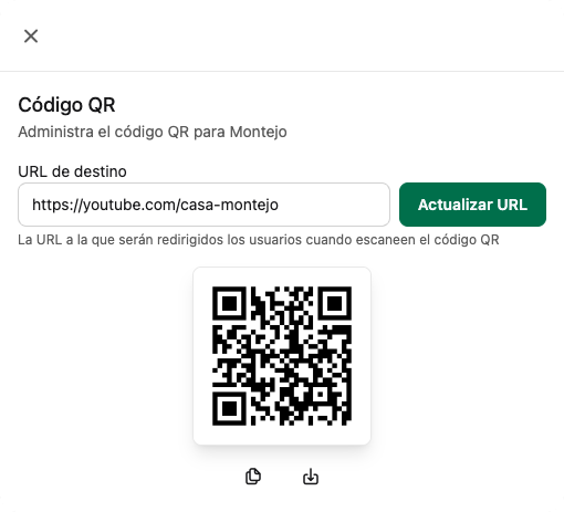 Dispositivo móvil escaneando un código QR inmobiliario